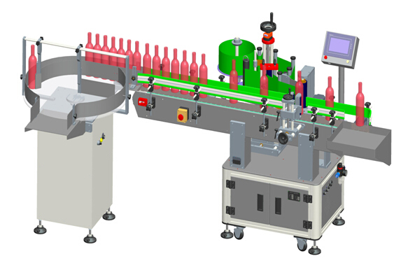 自動垂直赤ワイン透明ラベルラベリングマシンの詳細